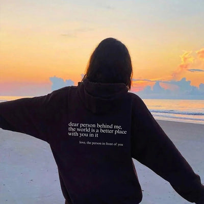 Annie - European and American print round neck sweatshirt