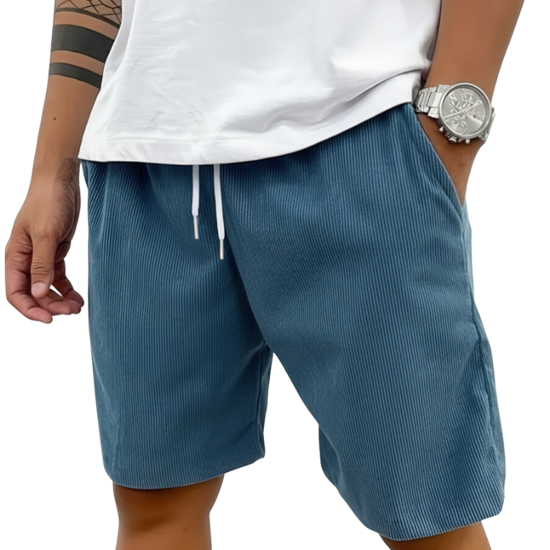 Loose Fit Shorts for Daily Use with Adjustable Waist for Men