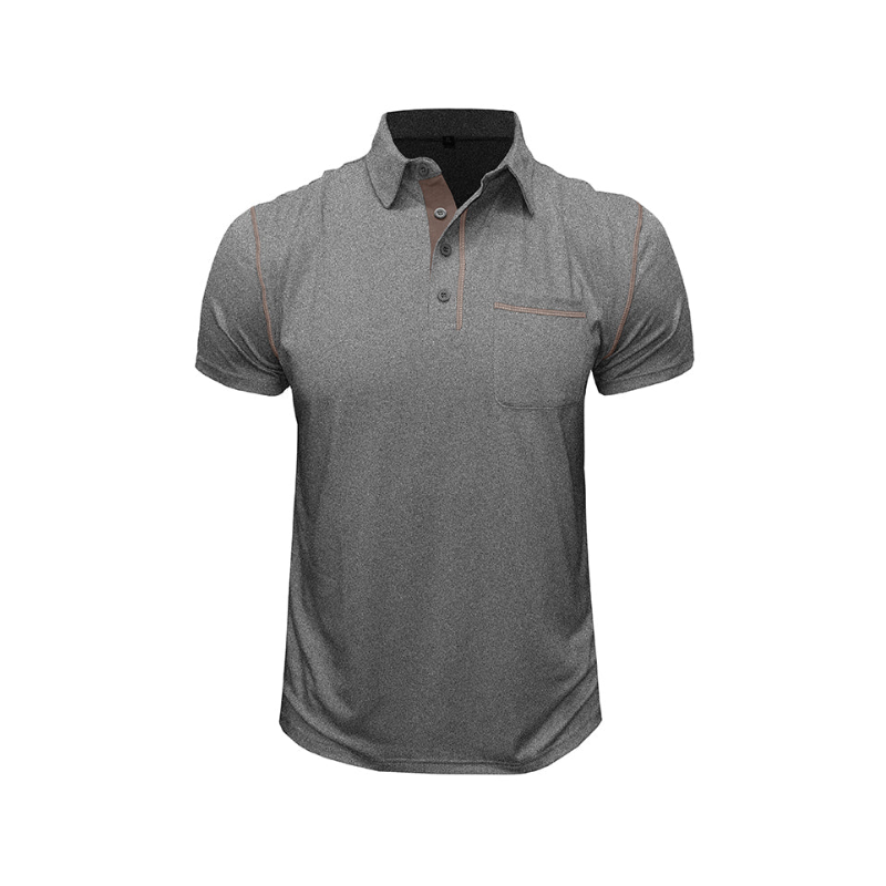 Men’s Polo Shirt with Collar for Daily and Multi-Season Use