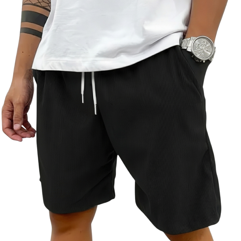 Loose Fit Shorts for Daily Use with Adjustable Waist for Men