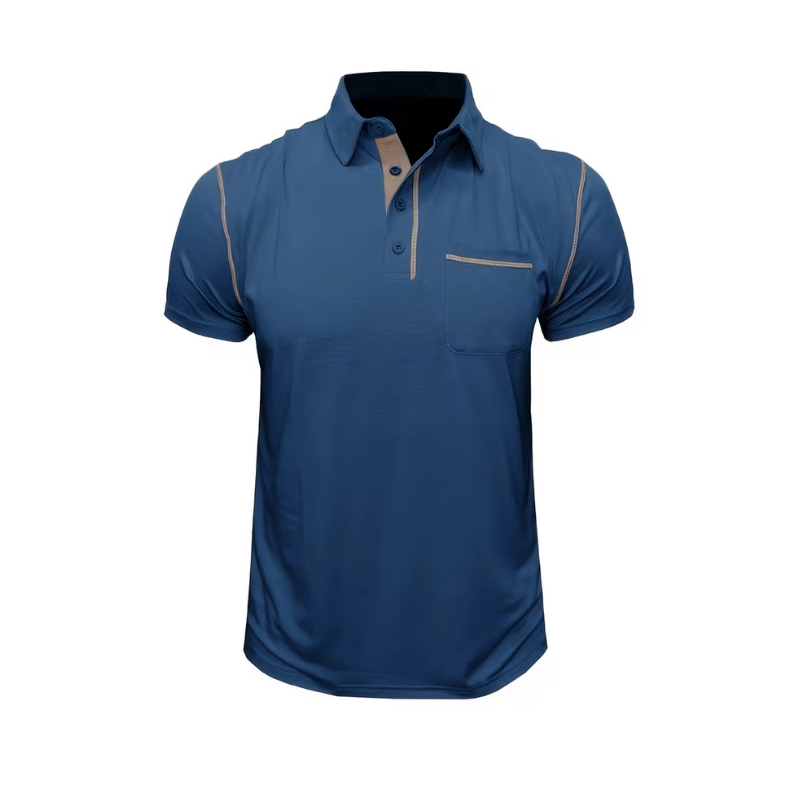 Men’s Polo Shirt with Collar for Daily and Multi-Season Use
