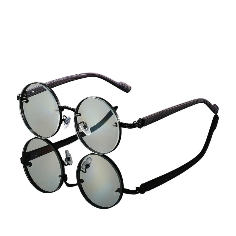 Retro Sunglasses with Round Tinted Lenses for Daily Outdoor Use