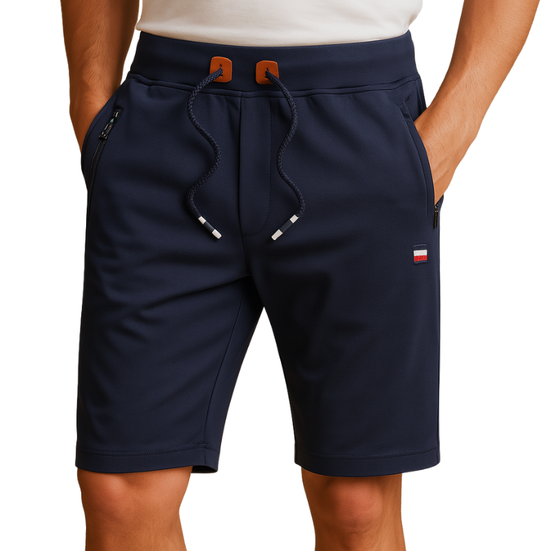 Shorts with Pockets and Elastic Waist for Daily Use
