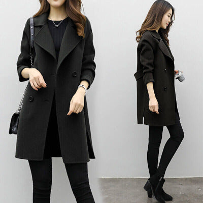 Olivia - Double Breasted Long Coat