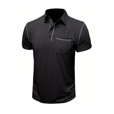 Men’s Polo Shirt with Collar for Daily and Multi-Season Use