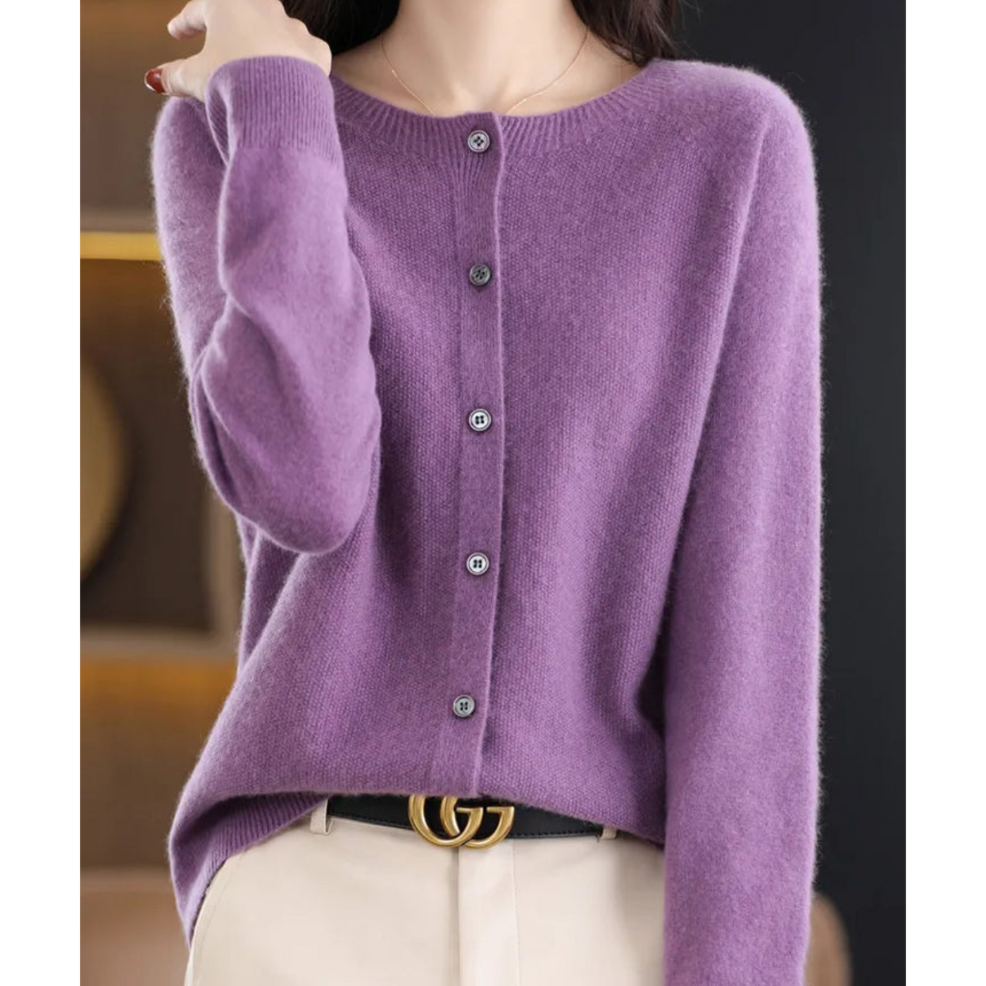 Full Sleeves Knit Cardigan for Fall/Winter