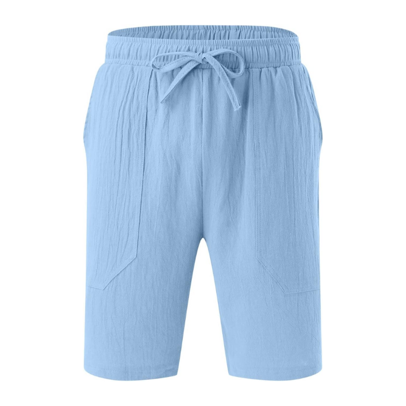 Men’s Warm Season Shorts with Elastic Waist and Pockets