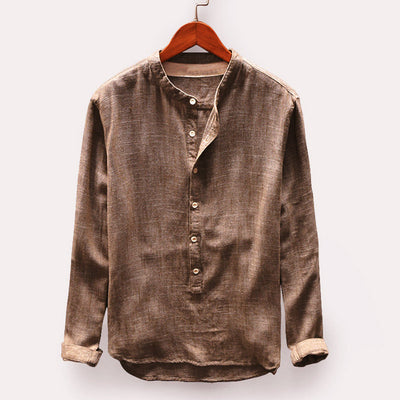 Men’s Shirt with Classic Collar and Button-Front Design