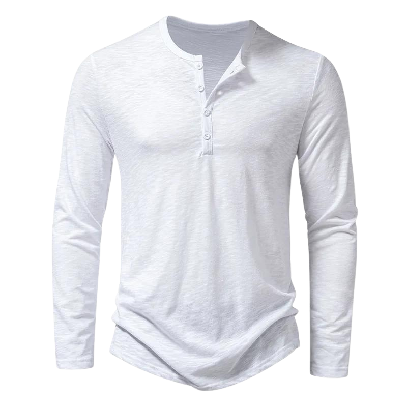 Men’s Long-Sleeve Shirt with Classic Collar