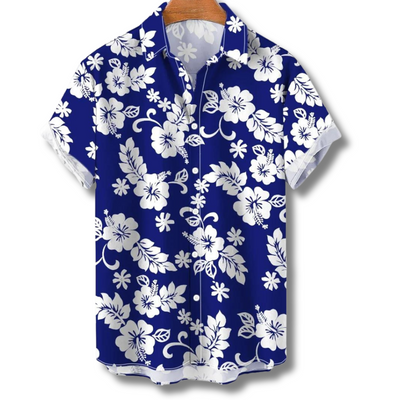 Men’s Tropical Print Shirt for Summer and Daily Wear