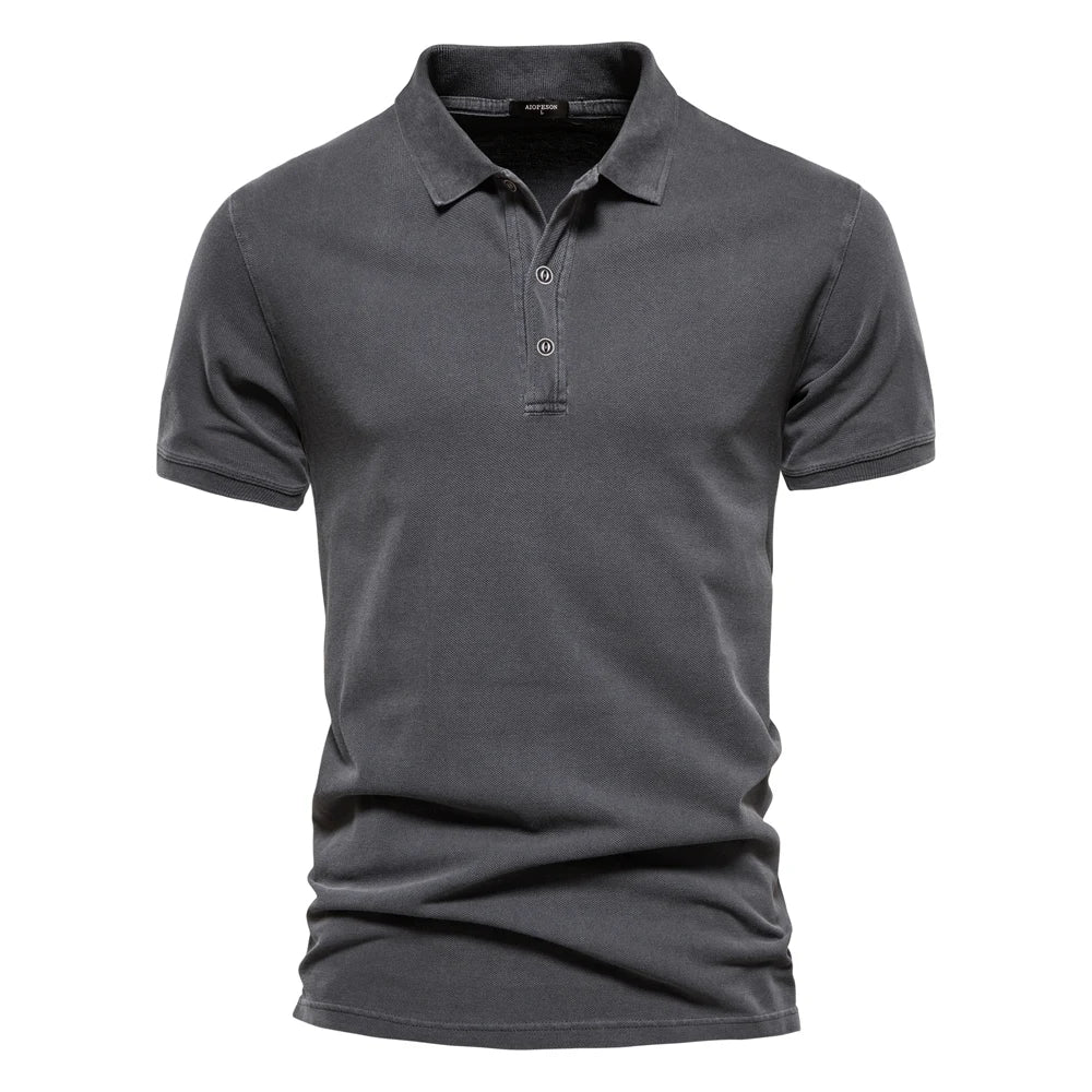 Men’s Polo Shirt with Collar and Button
