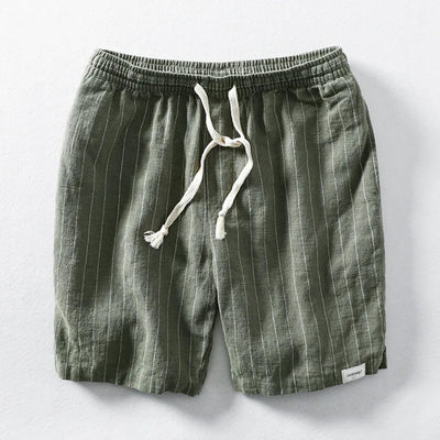 Men’s Striped Drawstring Shorts for Summer Wear
