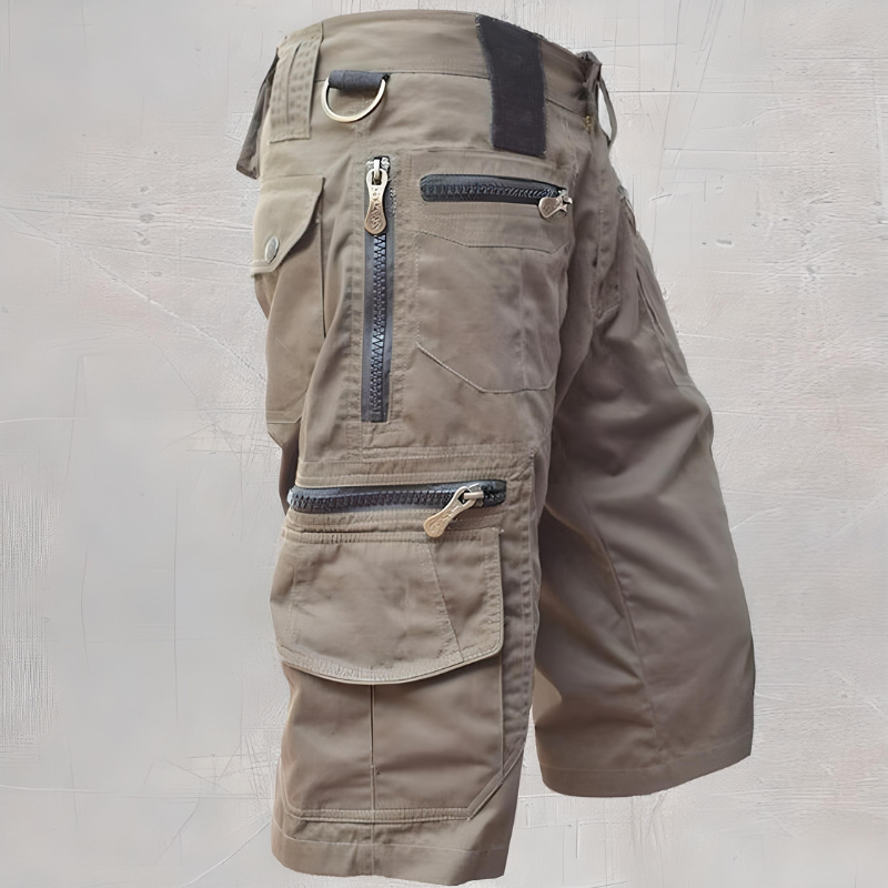 Men’s Cargo Shorts with Multi-Pocket Design