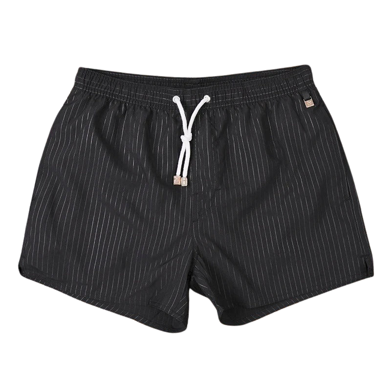 Men’s Swim Shorts with Stripe Pattern for Beach and Pool