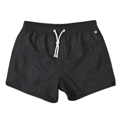 Men’s Swim Shorts with Stripe Pattern for Beach and Pool