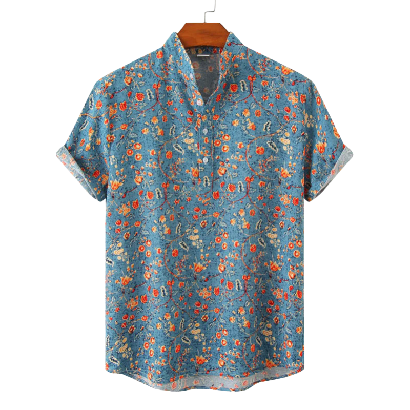 Men’s Shirt with Button Closure with Print