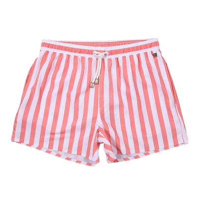 Men’s Swim Shorts with Stripe Pattern for Beach and Pool
