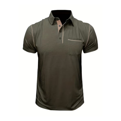 Men’s Polo Shirt with Collar for Daily and Multi-Season Use