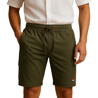 Shorts with Pockets and Elastic Waist for Daily Use