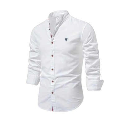 Trendy Long-Sleeve Polo Shirt for Men