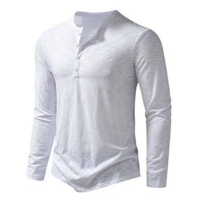 Men’s Long-Sleeve Shirt with Classic Collar