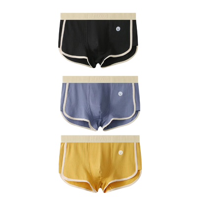 3-Pack Underwear Set Waistband Boxer Briefs for Men