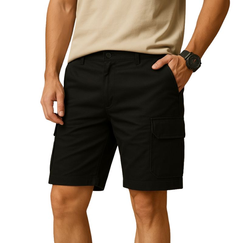 Men’s Cargo Shorts with Pockets for Outdoor and Daily Use