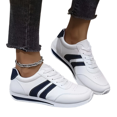 Women’s Lace Up Low Top Sneakers with Design for Daily Use