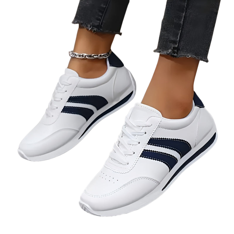 Women’s Lace Up Low Top Sneakers with Design for Daily Use