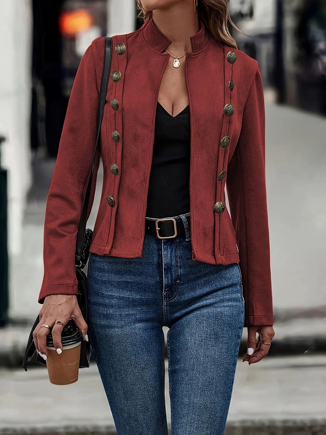 Octavia - Stylish Double-Breasted Coat