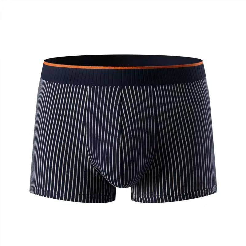 4-Pack Men's Striped Underwear Boxer Short for Adults and Teens