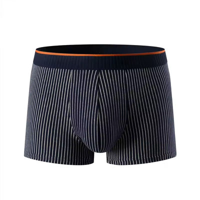 4-Pack Men's Striped Underwear Boxer Short for Adults and Teens