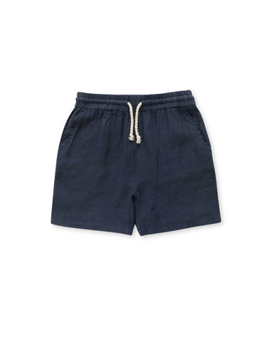 Men's Elastic Waistband Beach Shorts with Drawstring