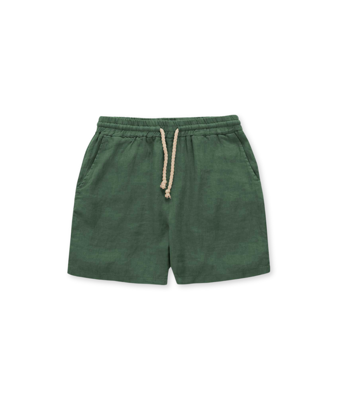 Men's Elastic Waistband Beach Shorts with Drawstring