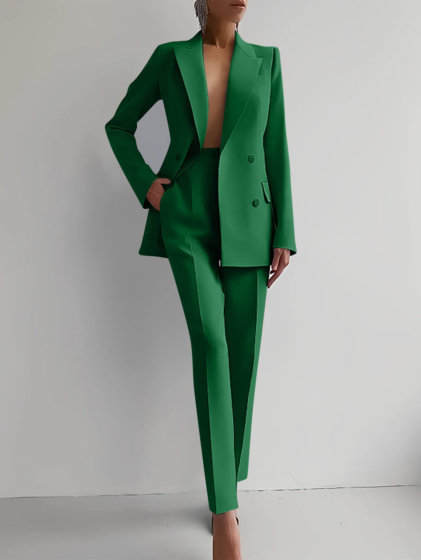 Rey | Women's Slim Fit Blazer & Trousers Set