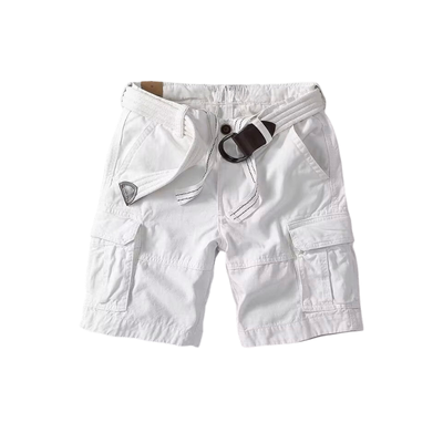 Men’s Cargo Shorts with Adjustable Waist and Multi Pocket Design
