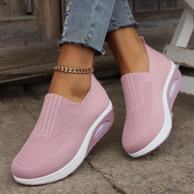 Women's Slip On Thick Sole Walking Mesh Shoes