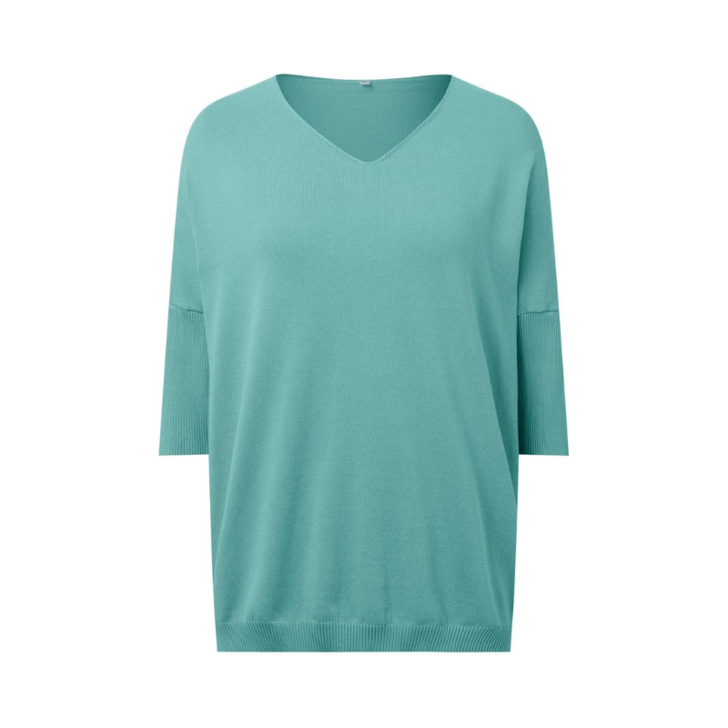 Women’s V Neck Long Sleeve Shirt with Surface for Daily Use