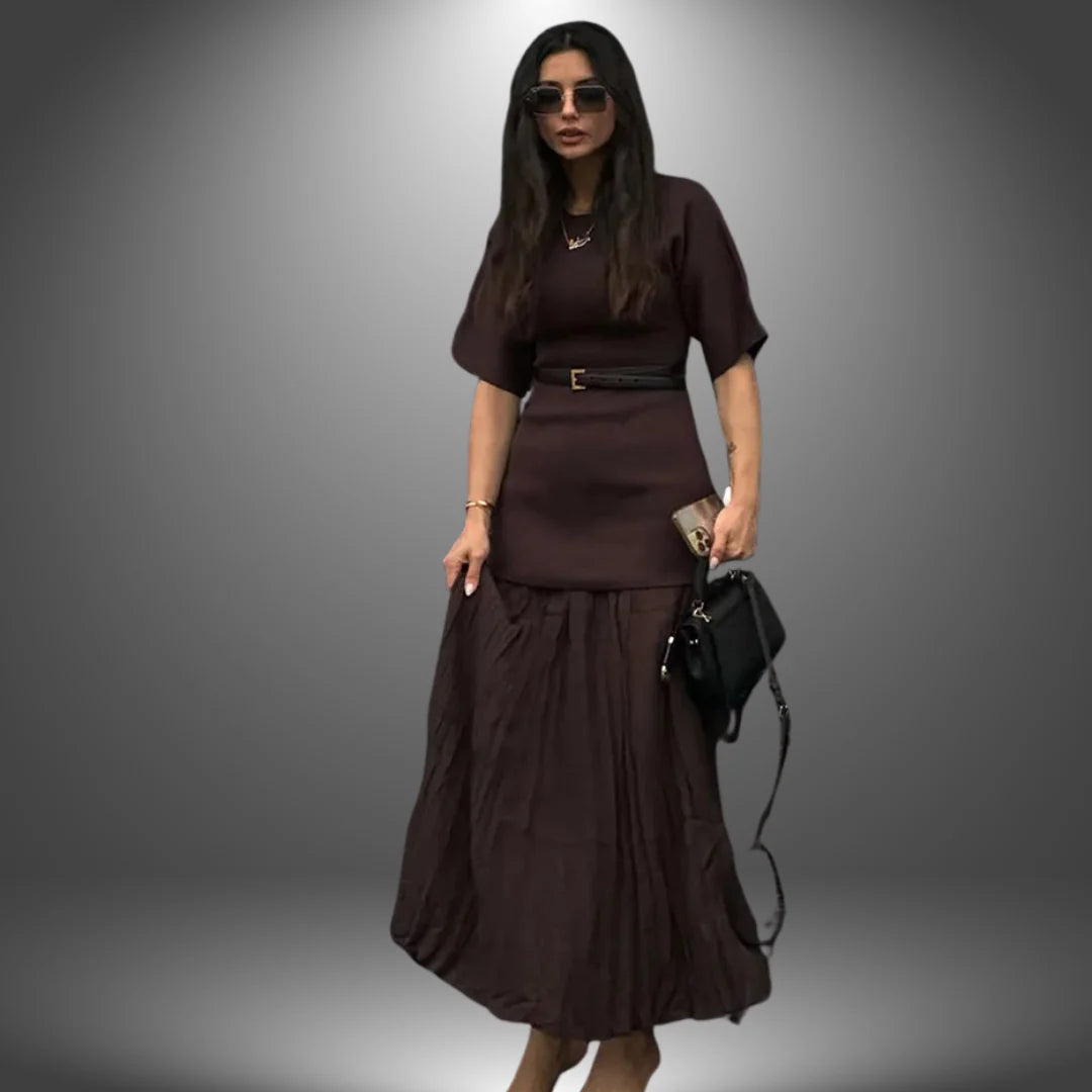 Naomi - Pleated Maxi Dress