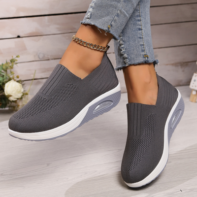 Women's Slip On Thick Sole Walking Mesh Shoes