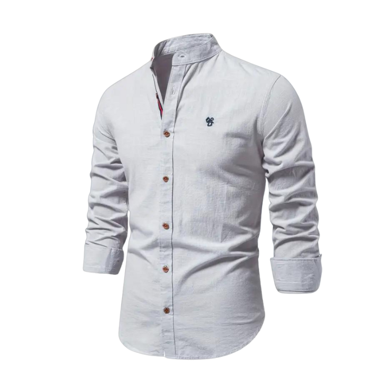 Trendy Long-Sleeve Polo Shirt for Men
