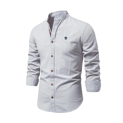 Trendy Long-Sleeve Polo Shirt for Men