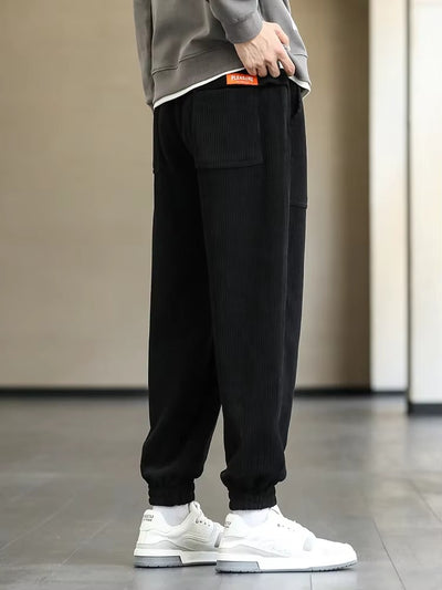 Men's Loose Fit Streetwear Baggy Drawstring Trousers