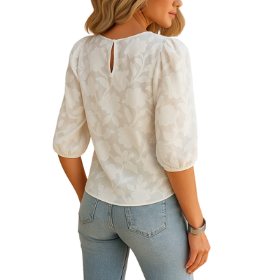 Women’s Floral Top with Surface for Daily and Formal Occasions