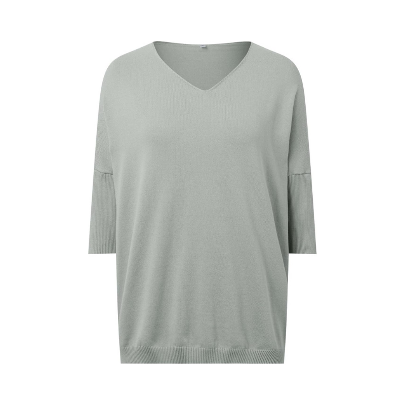 Women’s V Neck Long Sleeve Shirt with Surface for Daily Use