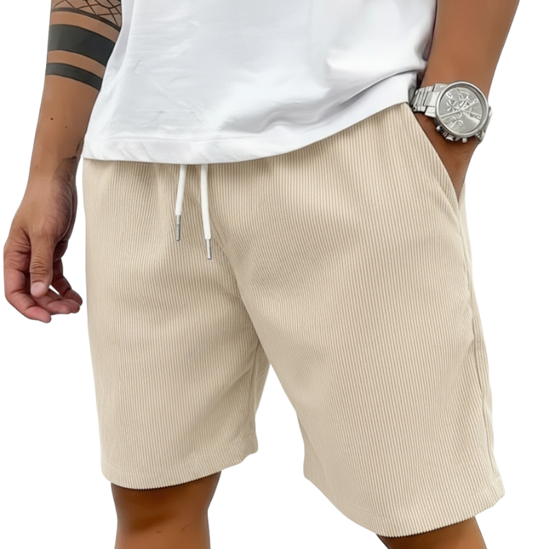 Loose Fit Shorts for Daily Use with Adjustable Waist for Men