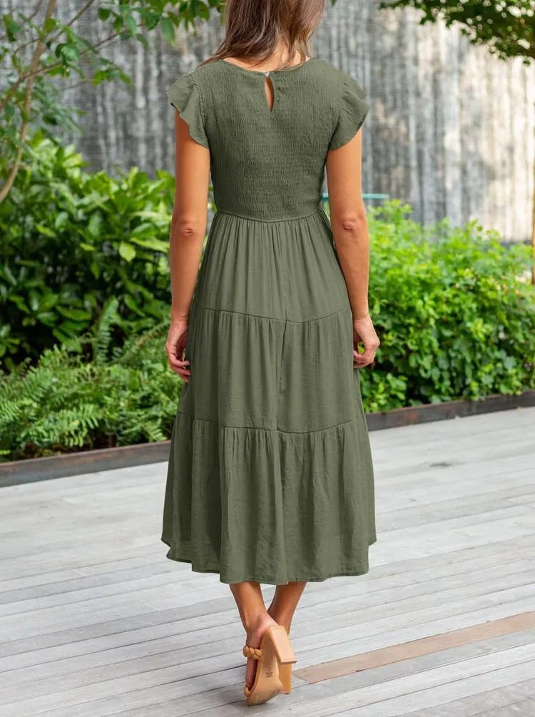 Abbie - Casual Summer Dress Short Sleeve