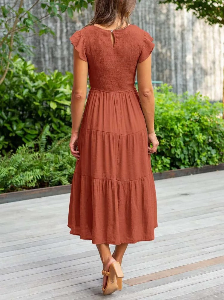 Abbie - Casual Summer Dress Short Sleeve