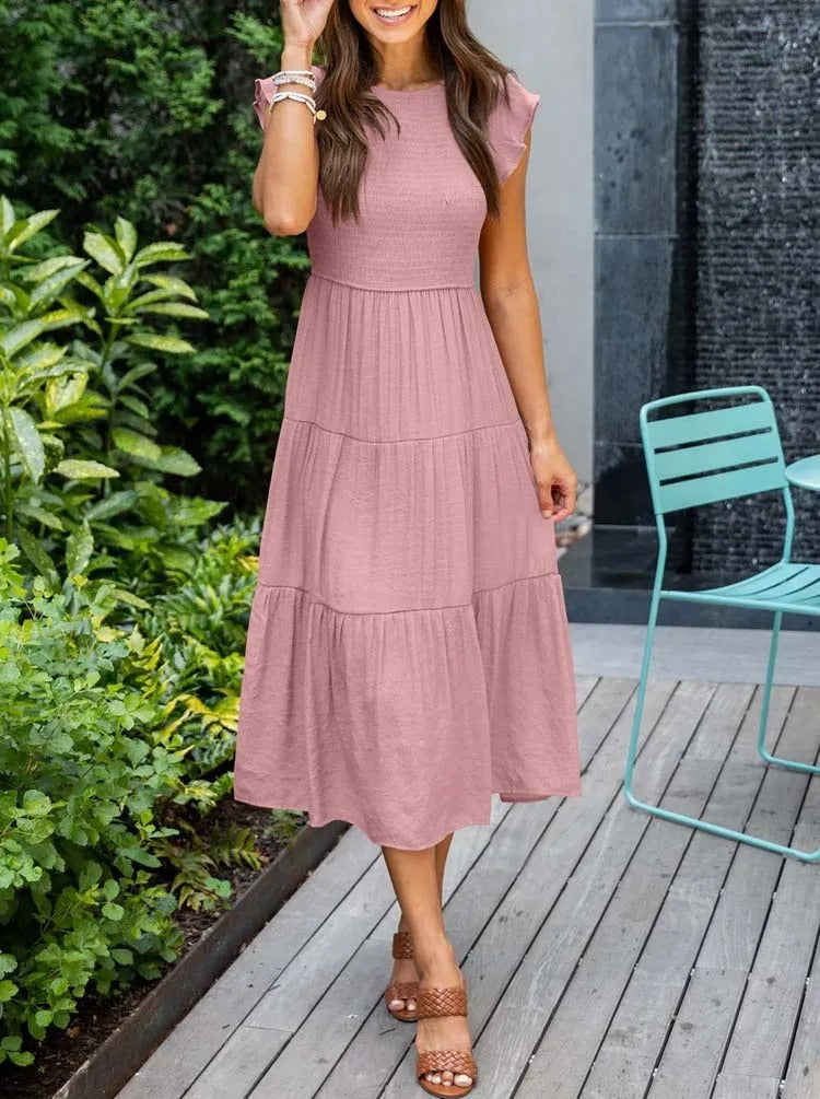 Abbie - Casual Summer Dress Short Sleeve