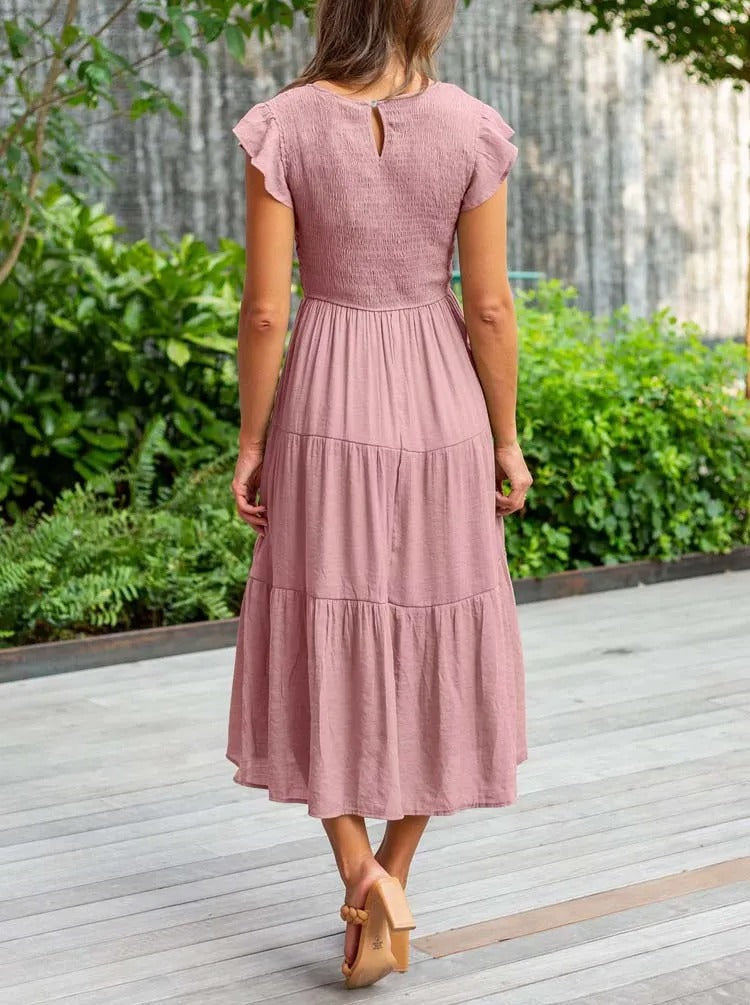 Abbie - Casual Summer Dress Short Sleeve